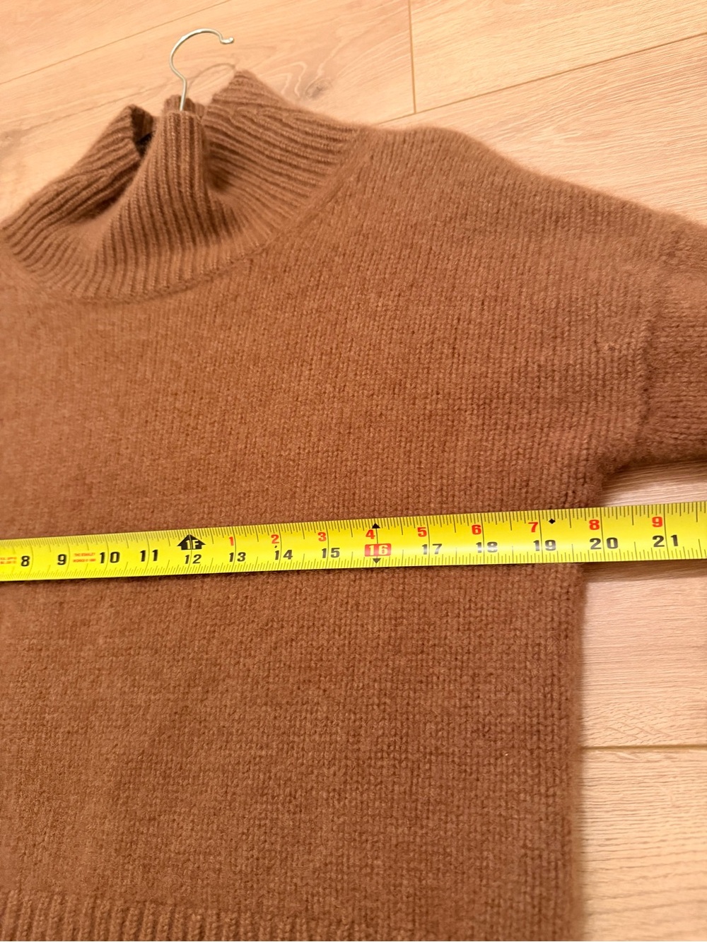 NAADAM 100%premium Cashmere Relaxed Ribbed
Turtleneck Sweater - Mocha Brown - Picture 10 of 12
